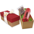 24 Oz. Sports Bottle Gift Box w/ Mini Pretzels